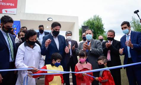 Quintela y Trotta inauguraron un jardín de infantes en Sañogasta