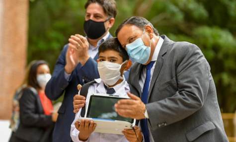 El gobernador Quintela junto al ministro Nicolás Trotta inauguraron el ciclo lectivo 2021