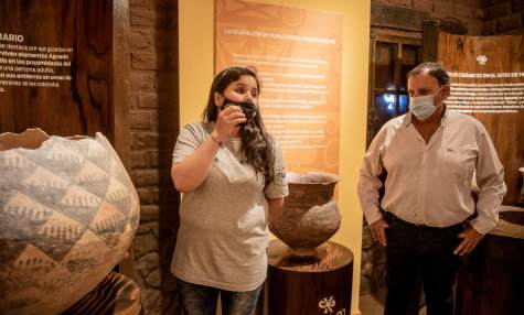 Quintela inauguró el Centro de Atención Turística y Sitio Arqueológico de Hualco 
