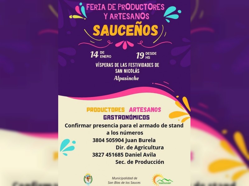 Feria del productor en San Blas de Los Sauces - foto  1