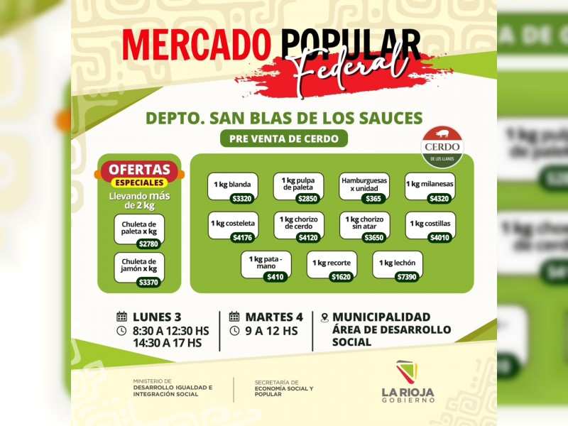 El Mercado Popular Federal y sus ofertas llegan a San Blas de Los Sauces - foto  6