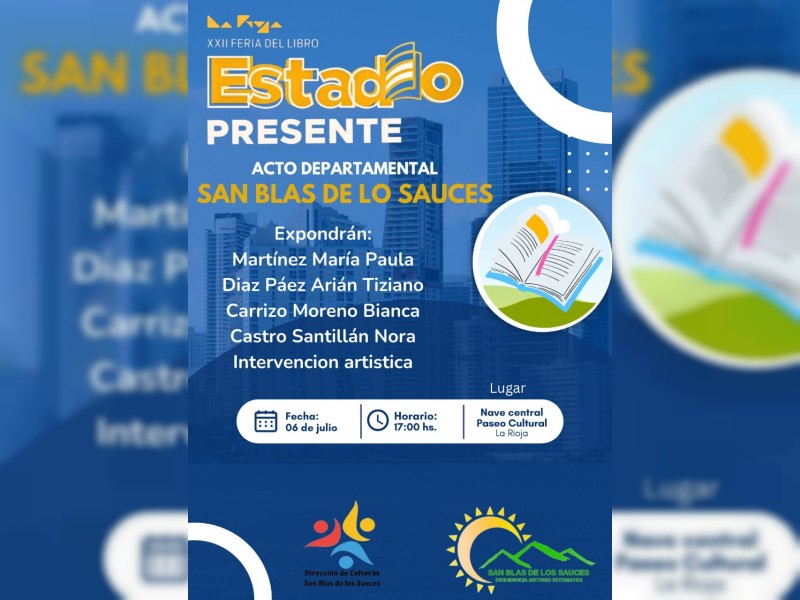 San Blas de Los Sauces presente en la XXII Feria del Libro - foto  1