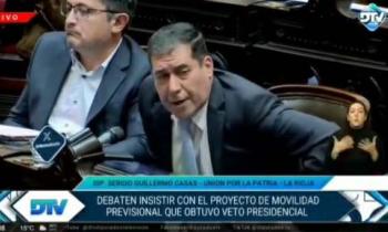 Sergio Casas “traidores a la patria habría que declarar a quienes en menos de tres meses cambiaron su voto”