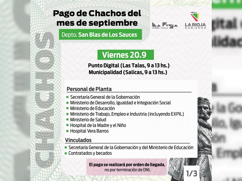 A partir del viernes comienzan a cobrar los BOCADE las y los agentes de planta y vinculados del interior provincial